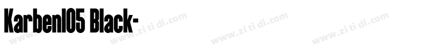 Karbenl05 Black字体转换